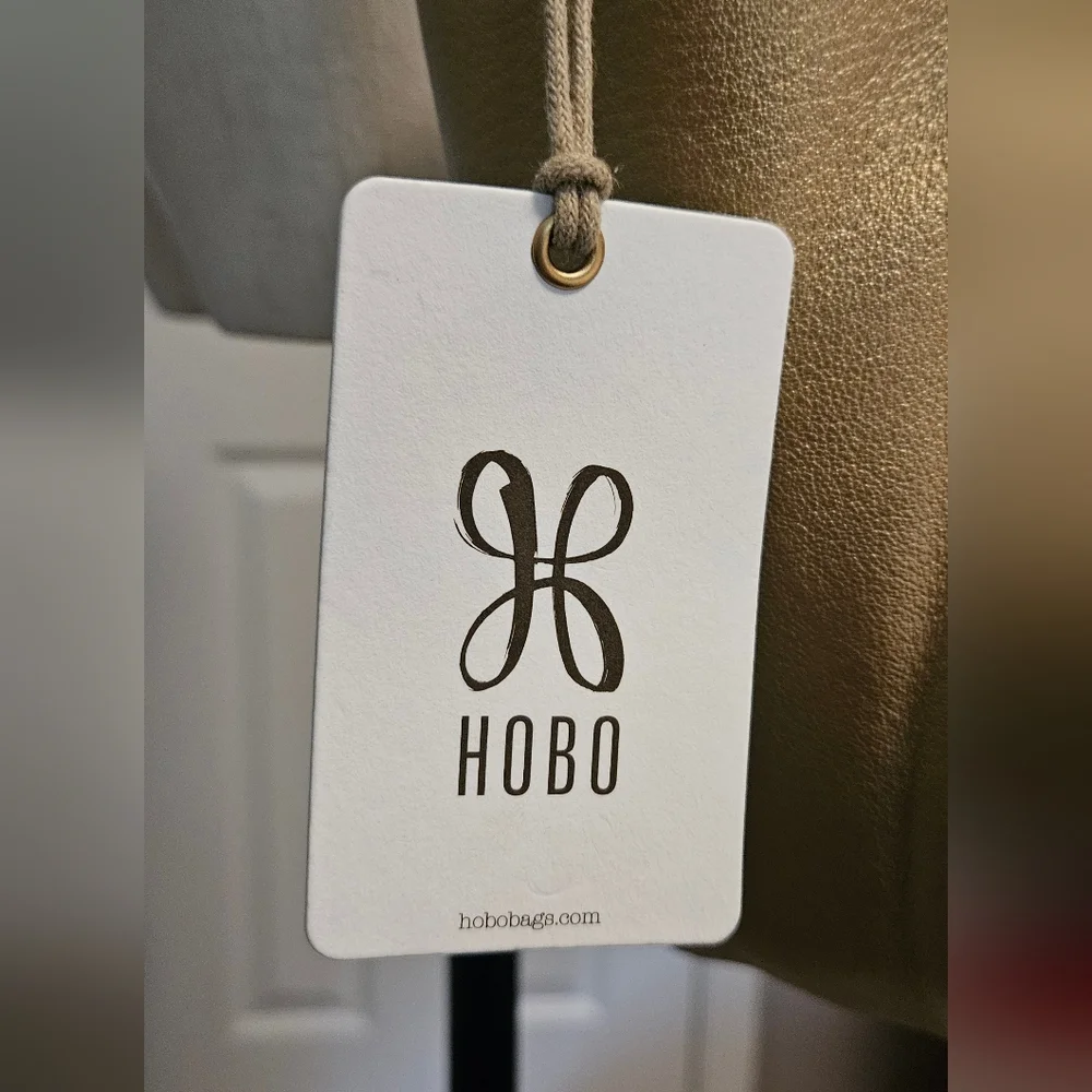 NWT HOBO Margot Satchel/crossbody: Dusty Gold 100% Gen Leather - Picture 13 of 14